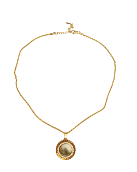 Yılancık Stone Steel Necklace (5) - 1